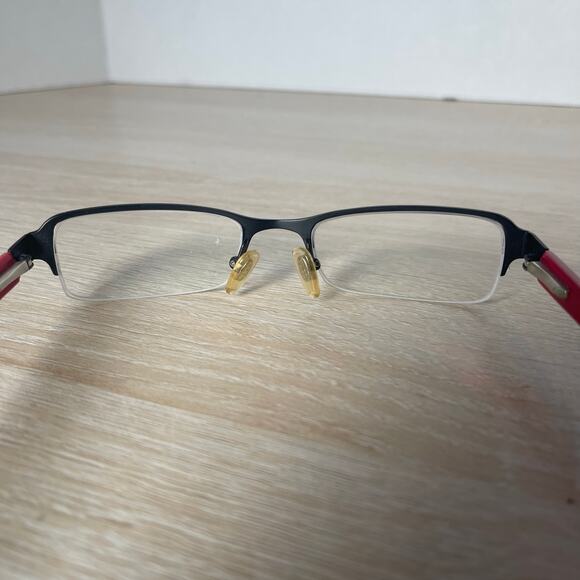 Gucci GG-2829 Col.04 Eyeglasses Black Red Frames Only Half Rim 50-18-135 - Picture 5 of 9